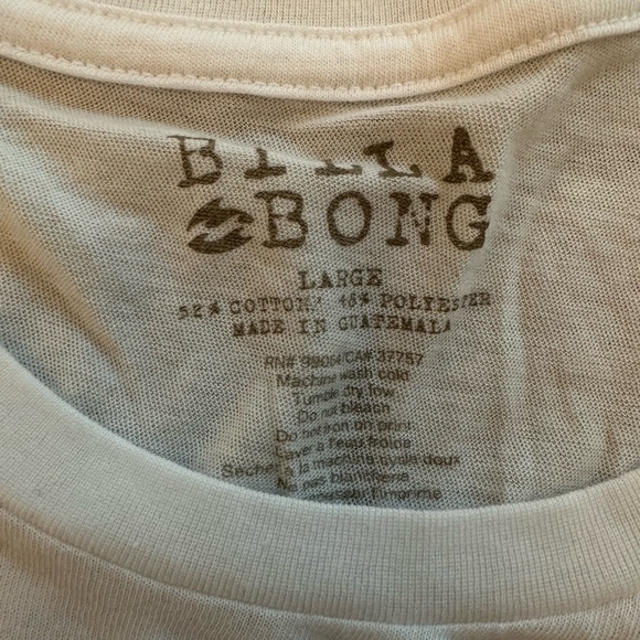 BILLABONG White Tee - Picture 2 of 2